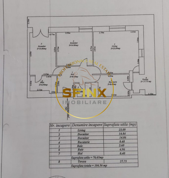 De Vanzare Apartament 3 camere Asmita Gardens
