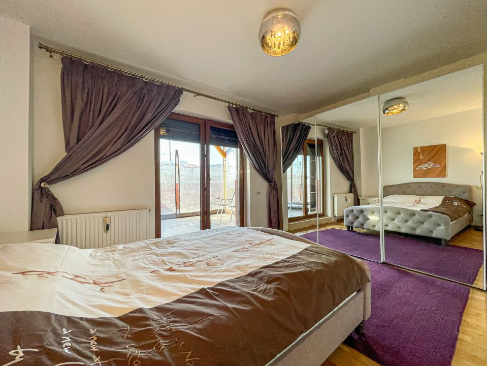 De inchiriat apartament 3 camere cu terasa mare Sisesti