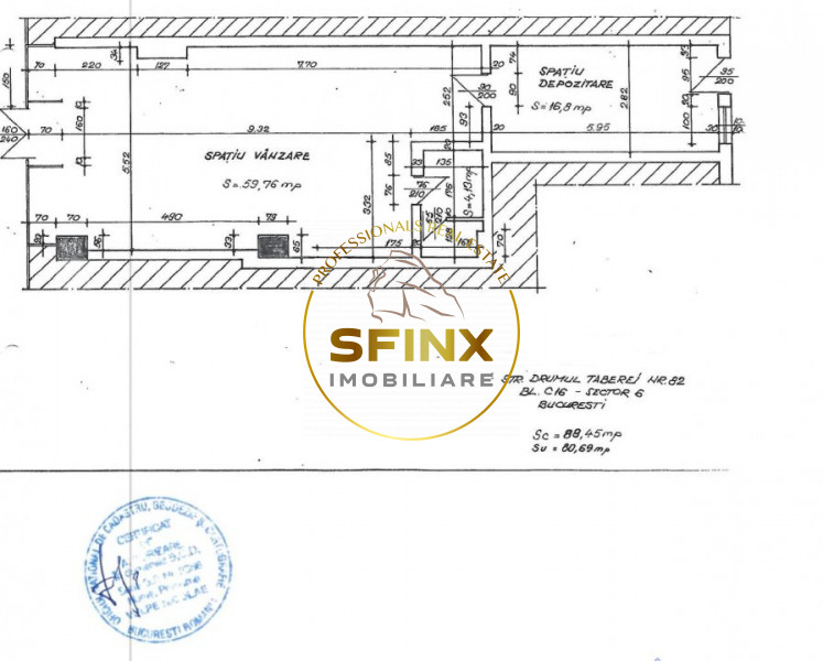 De inchiriat spatiu comercial , dr. Taberei nr.82, bloc C16, parter