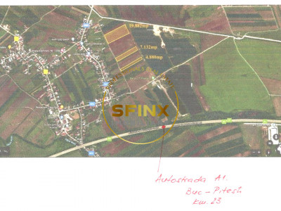 Teren 20000 mp Autostrada A1 Km 23 Poenari  Ulmi 