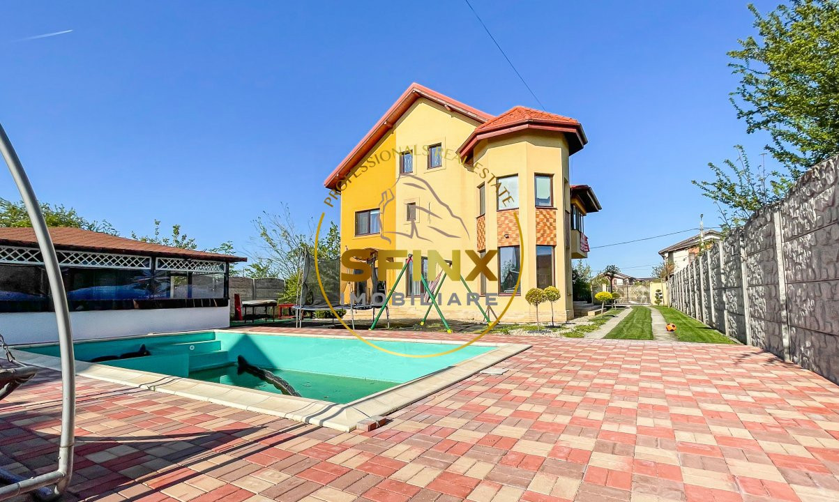 Vila cu piscina teren 900 mp Domnesti