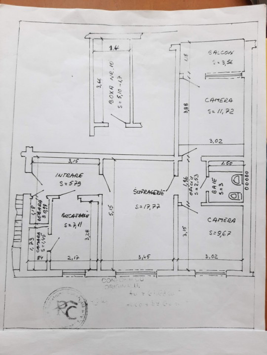 3 camere si boxa bloc de 4 etaje pe Valea Oltului langa metrou