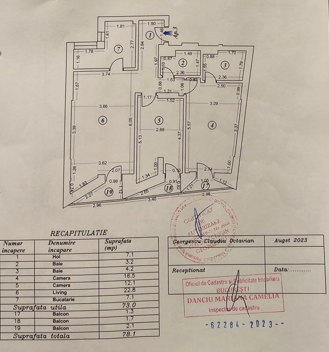 Apartament 3 Camere Națiunile Unite 