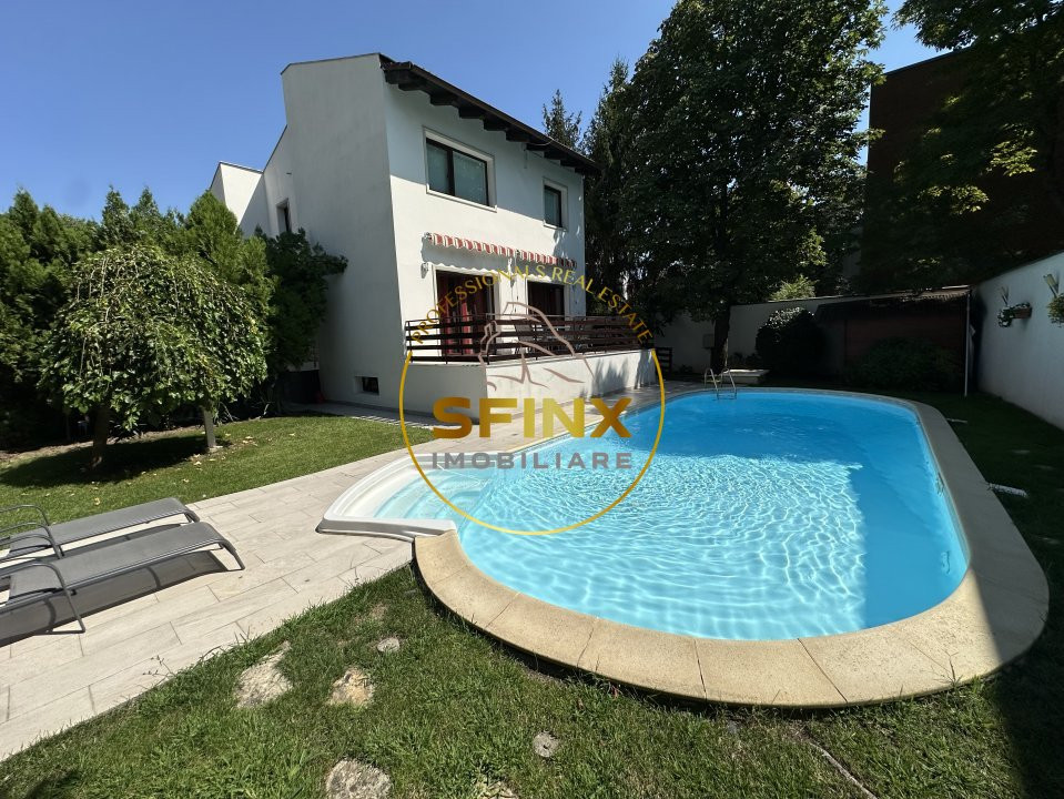 Villa with pool and large garden, near Herastrau Park and Diplomatic Club