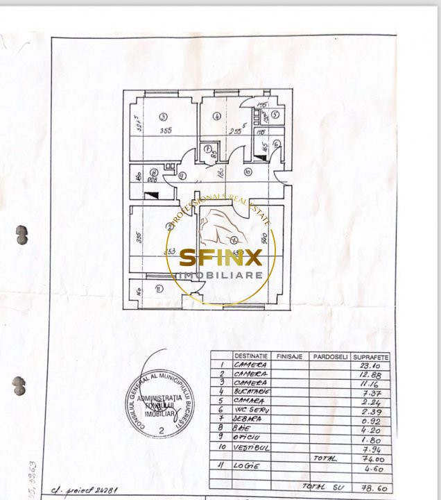 Apartament 3 Camere Nerva Traian stradal