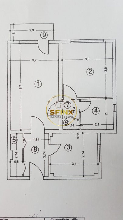 Apartament modern cu 2 camere in 13 Septembrie