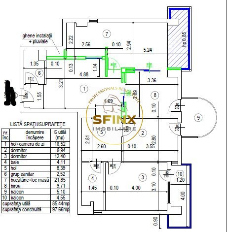 Unic!! - 4 camere I 98mp I B-dul Unirii I vedere panoramica