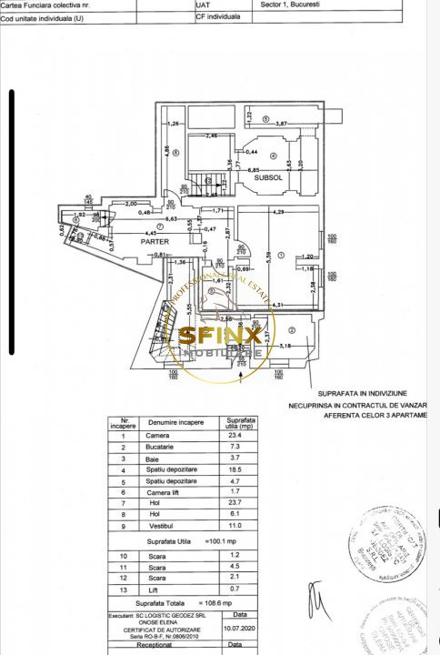 Triplex de vanzare stradal Lascar Catargiu