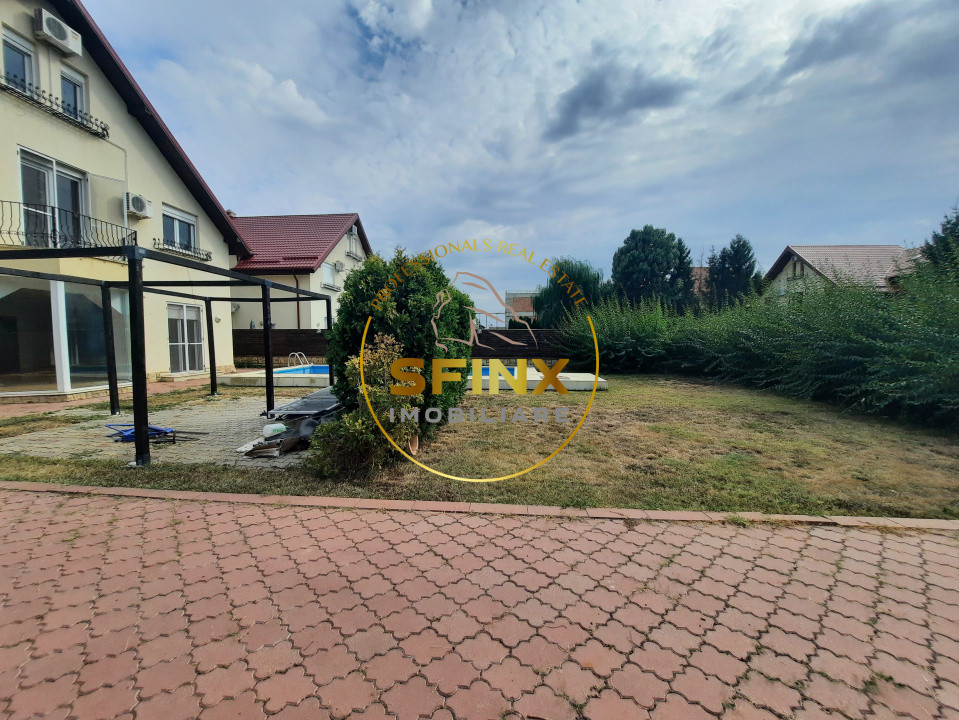 In apropiere de British School, vila spatioasa si luminoasa cu piscina si curte