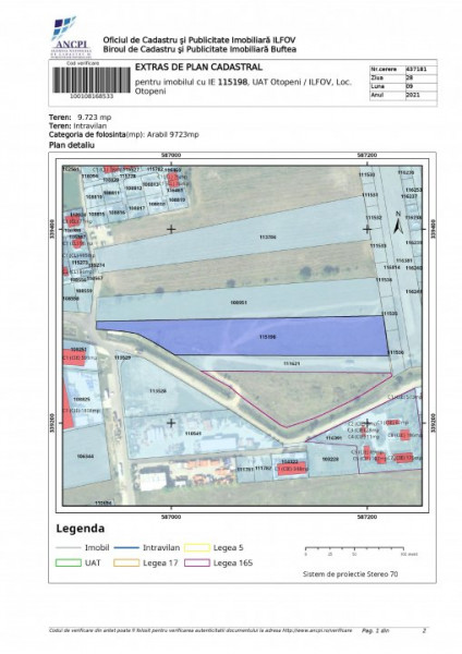 Oportunitate - Teren de vanzare Otopeni , servicii si industie nepoluanta