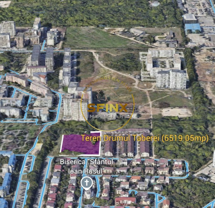 Teren de vanzare 6500 mp Drumul Taberei
