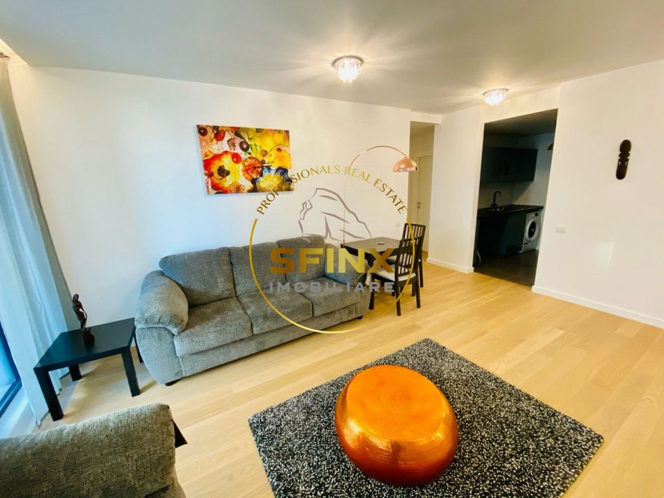 modern 2 room apartment in One Herastrau Plaza, near Herastrau Park