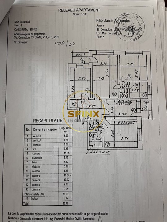 Apartament 4 camere Bulevardul Chisinau