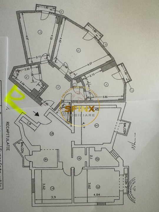 5 camere Piata Alba Iulia decomandat ideal rezidenta, birou