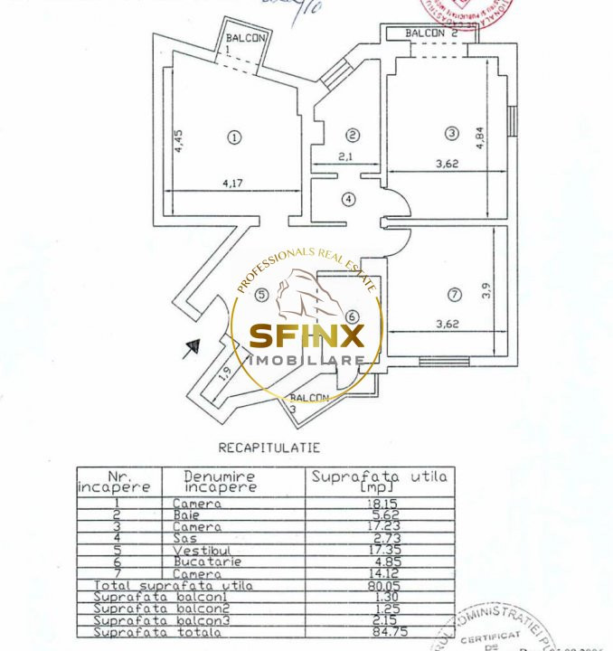 5 camere Piata Alba Iulia decomandat ideal rezidenta, birou