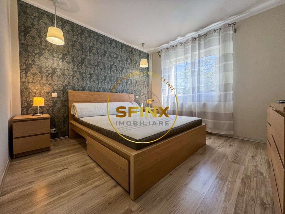 Baneasa Herastrau trei camere renovat etaj 1 bloc 1982 comision 0%