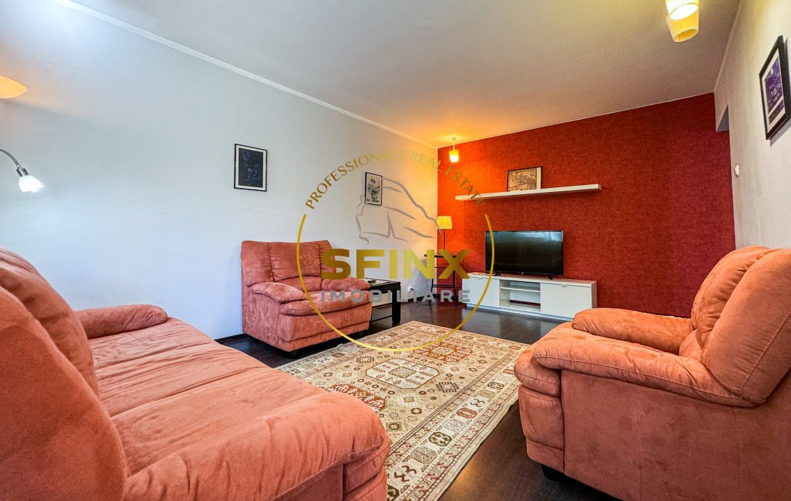 Baneasa Herastrau trei camere renovat etaj 1 bloc 1982 comision 0%