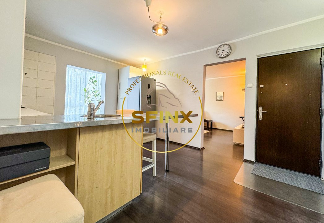 Baneasa Herastrau trei camere renovat etaj 1 bloc 1982 comision 0%