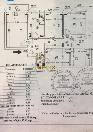 Apartament 4 camere , zona  Brancoveanu -Obregia pe  str Vatra Dornei
