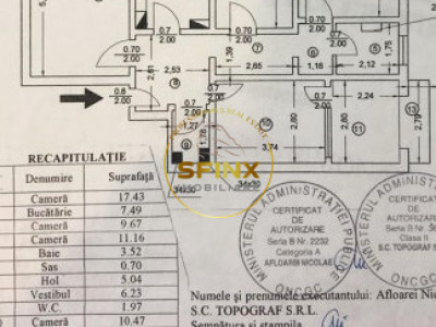 Apartament 4 camere , zona  Brancoveanu -Obregia pe  str Vatra Dornei
