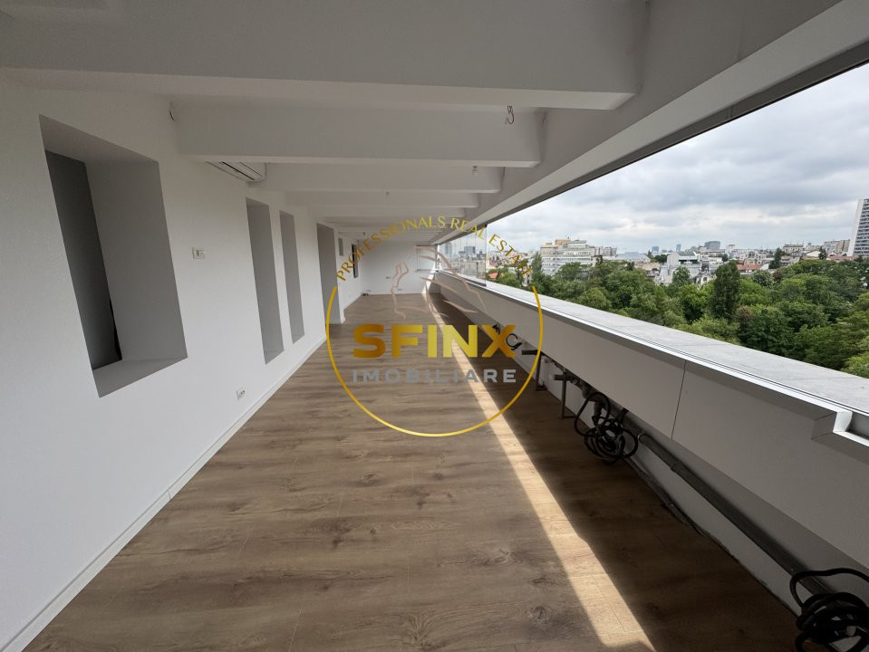 Apartament camere lângă Cișmigiu cu terasă panoramică de 50 mp