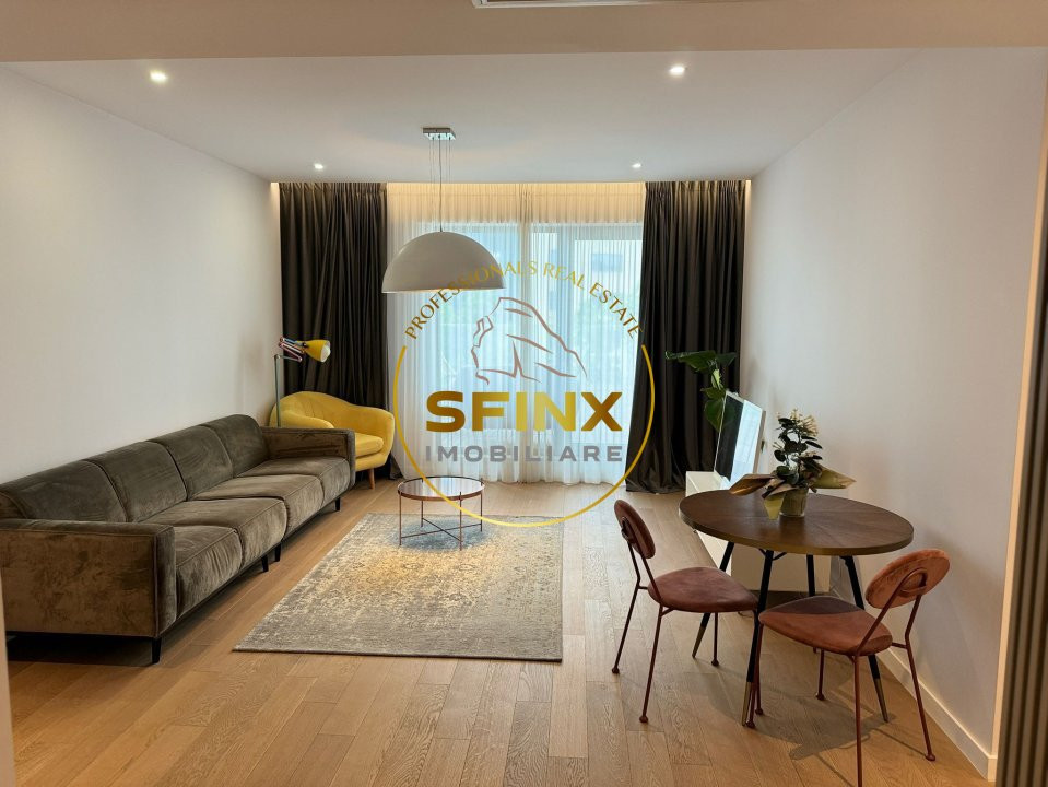 2 camere lux One Tower Herastrau parcare terasa 24 mp