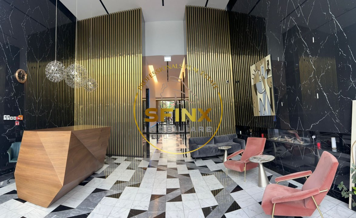 2 camere lux One Tower Herastrau parcare terasa 24 mp