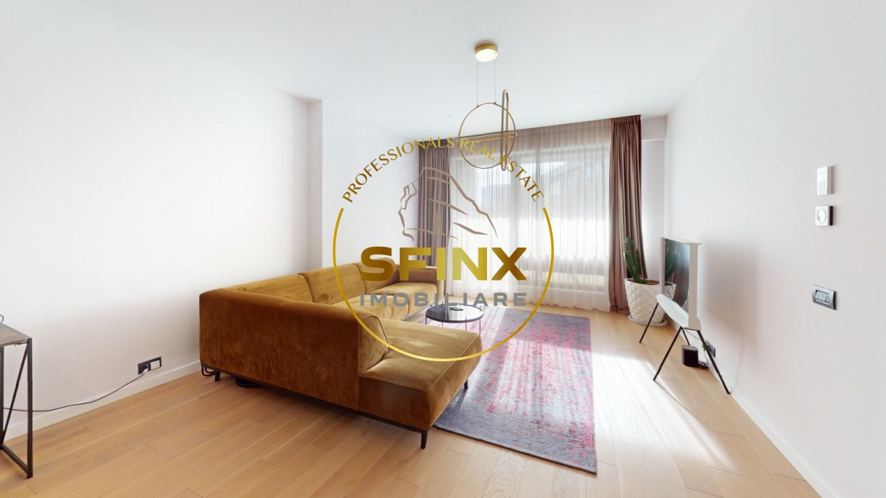 2 camere lux One Tower Herastrau terasa 24 mp