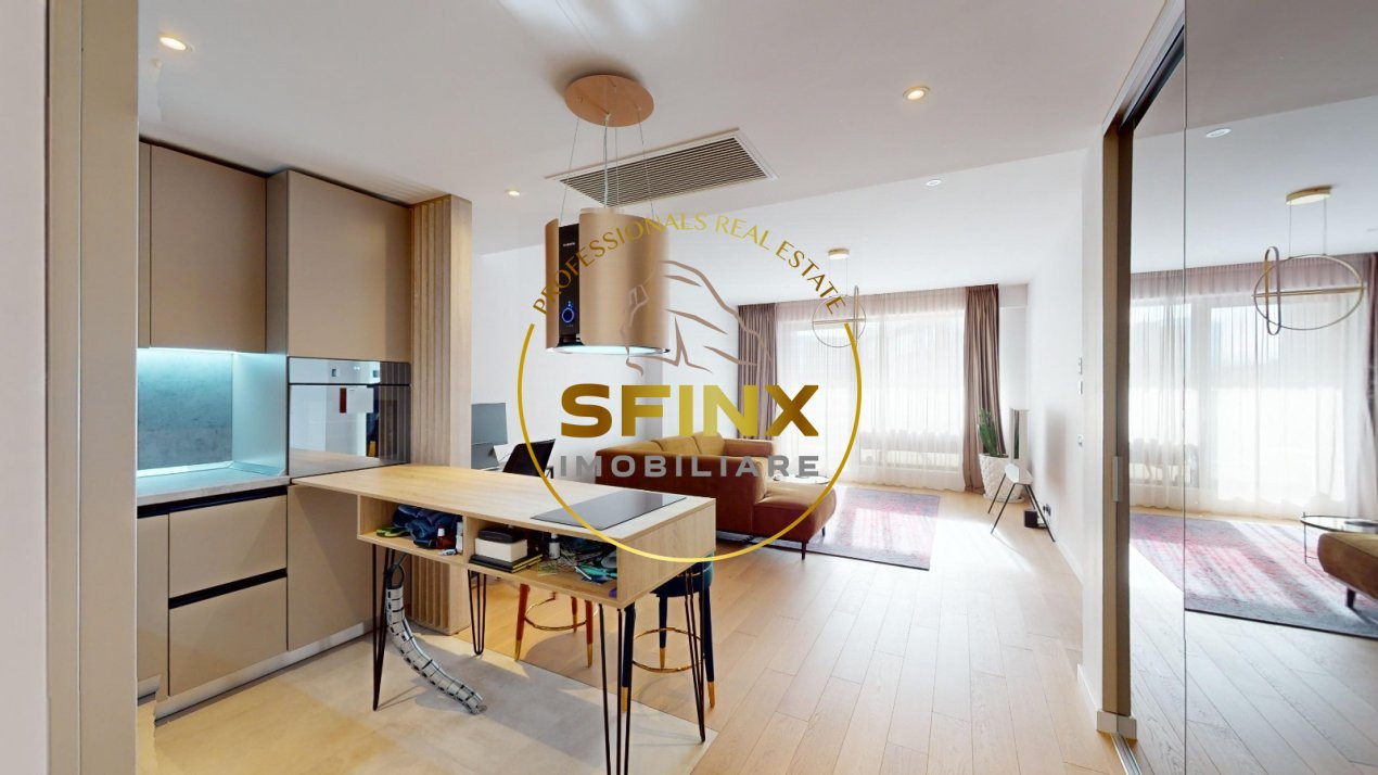 2 camere lux One Tower Herastrau terasa 24 mp
