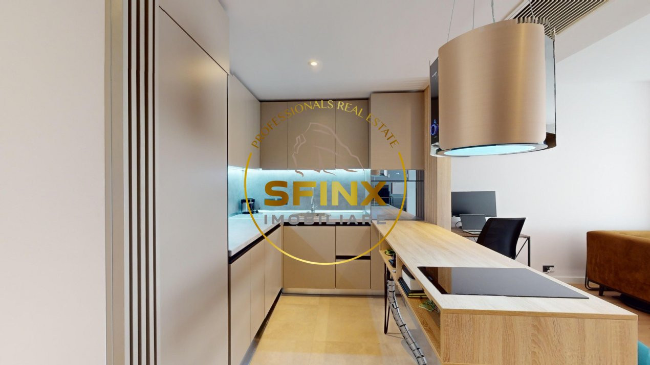 2 camere lux One Tower Herastrau terasa 24 mp