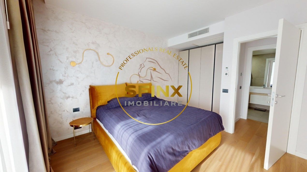2 camere lux One Tower Herastrau terasa 24 mp