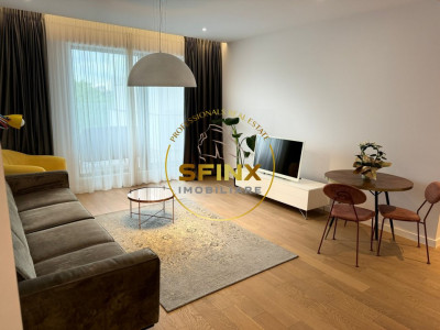2 camere lux One Tower Herastrau parcare terasa 24 mp