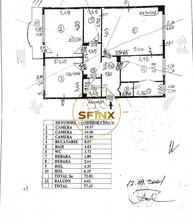 Nerva Traian-de vanzare apartament 3 camere decomandate