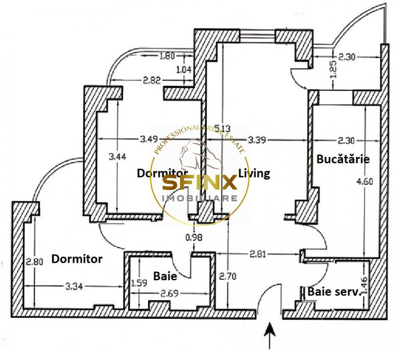 Apartament 3 camere de inchiriat Bulevardul Lacul Tei 74 mp