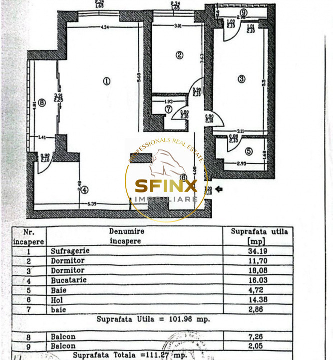 De vanzare 3 camere Incity Residence