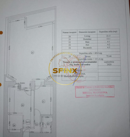 Apartament 2 camere de vanzare Barbu Vacarescu terasa spectaculoasa 122 mp