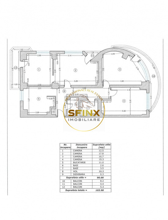 Apartament 4 Camere Piața Universității - Bloc Dunarea 