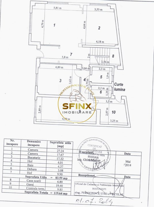  Vila cu grădina individuala - Parc Carol 