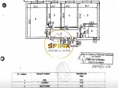 Apartamet  3 camere,decomandate, parter inalt cu balcon, sector 6