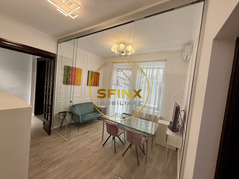 Birou elegant 3 camere in vilă zona Cişmigiu, 3 balcoane