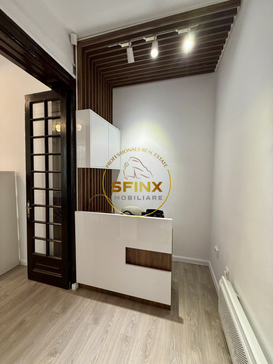 Birou elegant 3 camere in vilă zona Cişmigiu, 3 balcoane