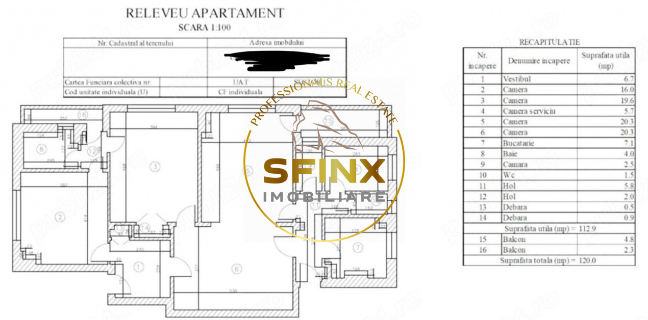Apartament 4 camere de inchiriat Floreasca 