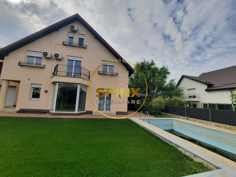 Vila individuala cu piscina, aproape de British School, strada foarte linistita