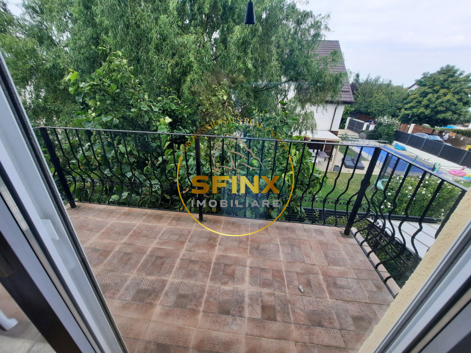 Vila individuala cu piscina, aproape de British School, strada foarte linistita