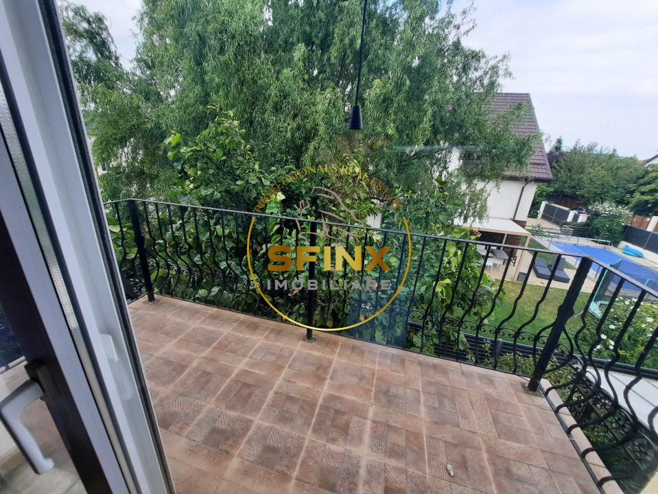Vila individuala cu piscina, aproape de British School, strada foarte linistita