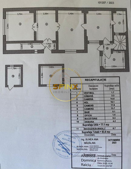 3 camere parter in vila cu curte Bulevardul Decebal Muncii comision 0%