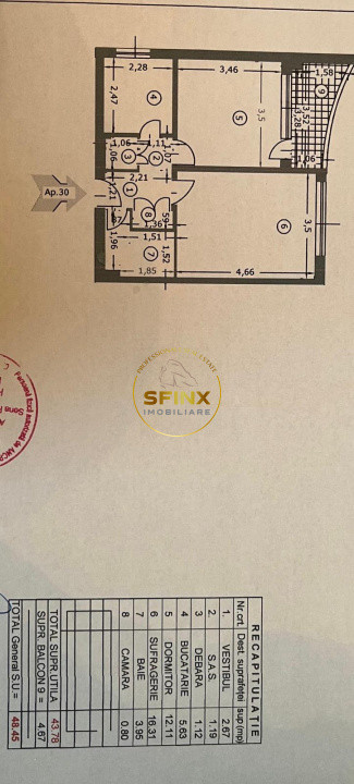 Apartament 2 camere Basarabia decomandat 50 mp loc de parcare