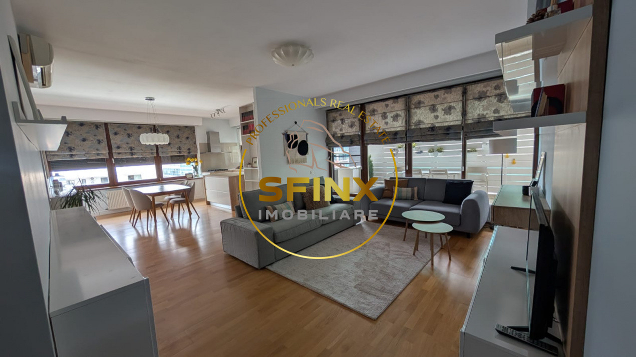 3 camere Aviatiei 110 mp, terasa, parcare subterana inclusa