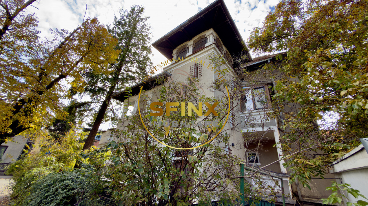 Vilă interbelică deosebită | 394 mp teren | 20 camere | Primăverii 