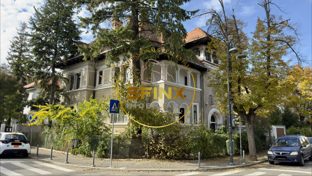 Vilă interbelică deosebită | 394 mp teren | 20 camere | Primăverii 
